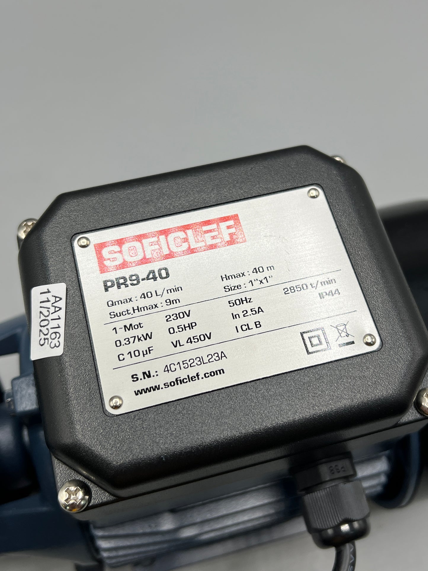 Pompe PR9-40 - Soficlef